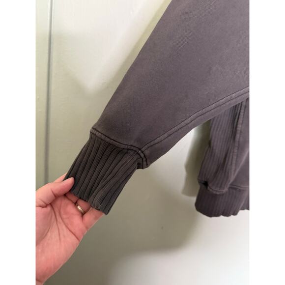 Aerie dark grey oversized crewneck sweater - Picture 6 of 7